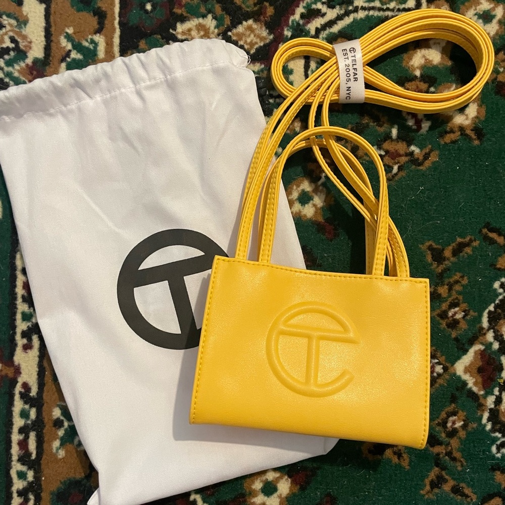 TELFAR Small Yellow Shopping Bag